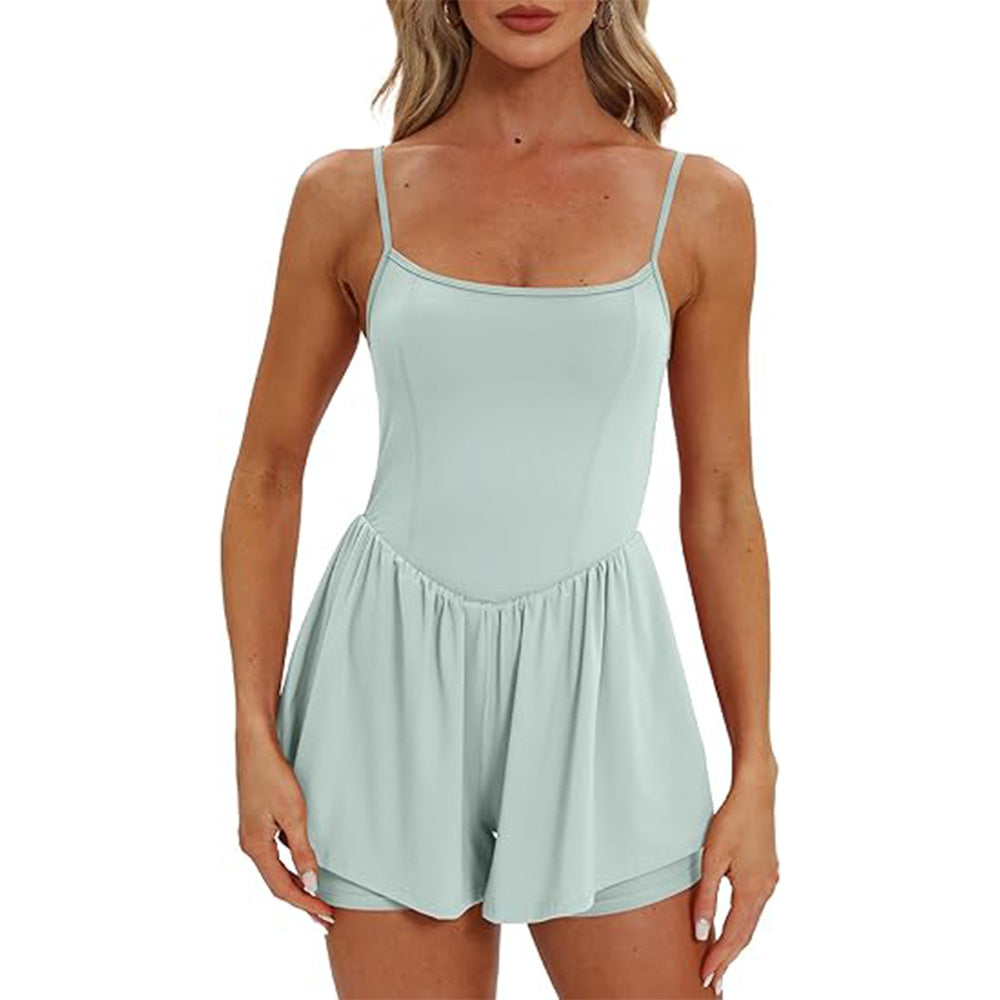🌴Summer Breeze Essential! Double-Lined Short Romper✨ Adjustable Spaghetti Strap💃 No-Slip Sleeveless Jumpsuit | TikTok’s Hotlist 🌴Summer Breeze Essential! Double-Lined Short Romper✨ Adjustable Spaghetti Strap💃 No-Slip Sleeveless Jumpsuit | TikTok’s Hotlist